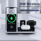 4 in 1 Wireless Smart Charger – Fast Charging Station for iPhone, Apple Watch & AirPods (15W)