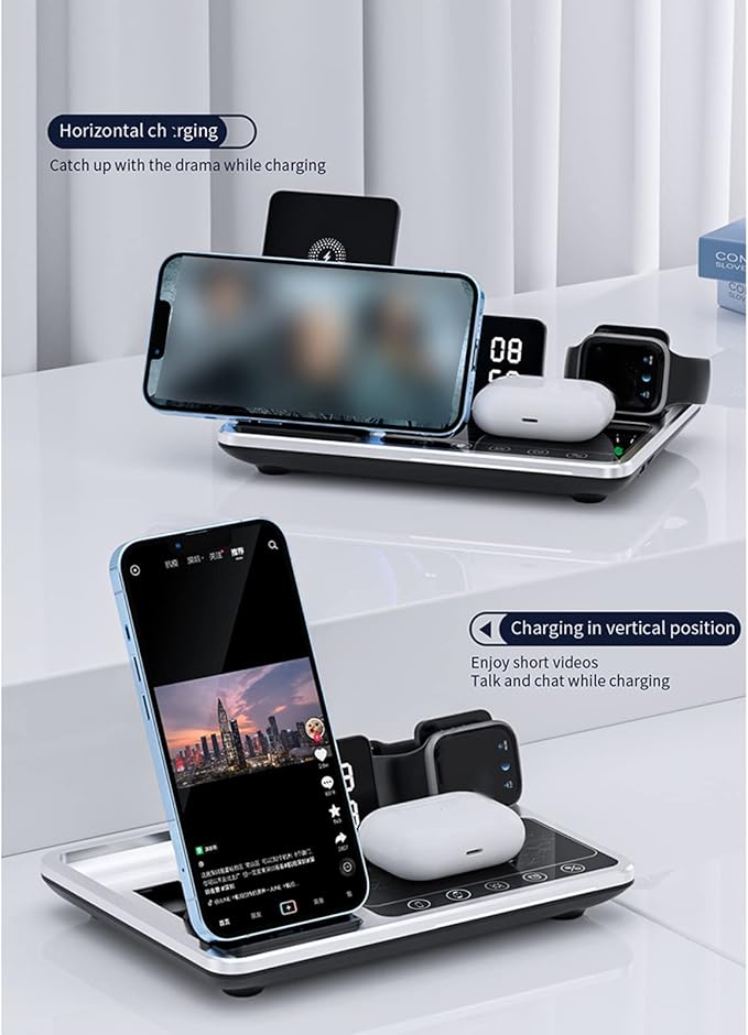 4 in 1 Wireless Smart Charger – Fast Charging Station for iPhone, Apple Watch & AirPods (15W)