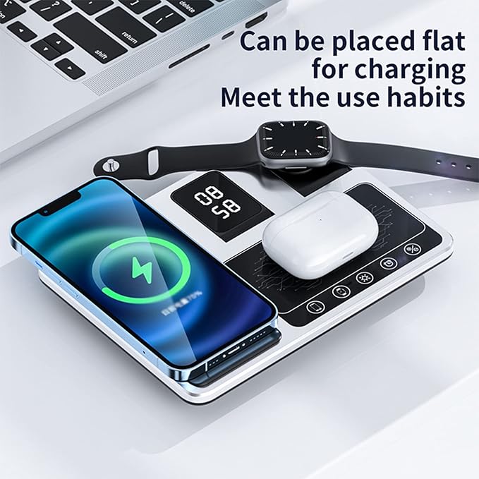 4 in 1 Wireless Smart Charger – Fast Charging Station for iPhone, Apple Watch & AirPods (15W)