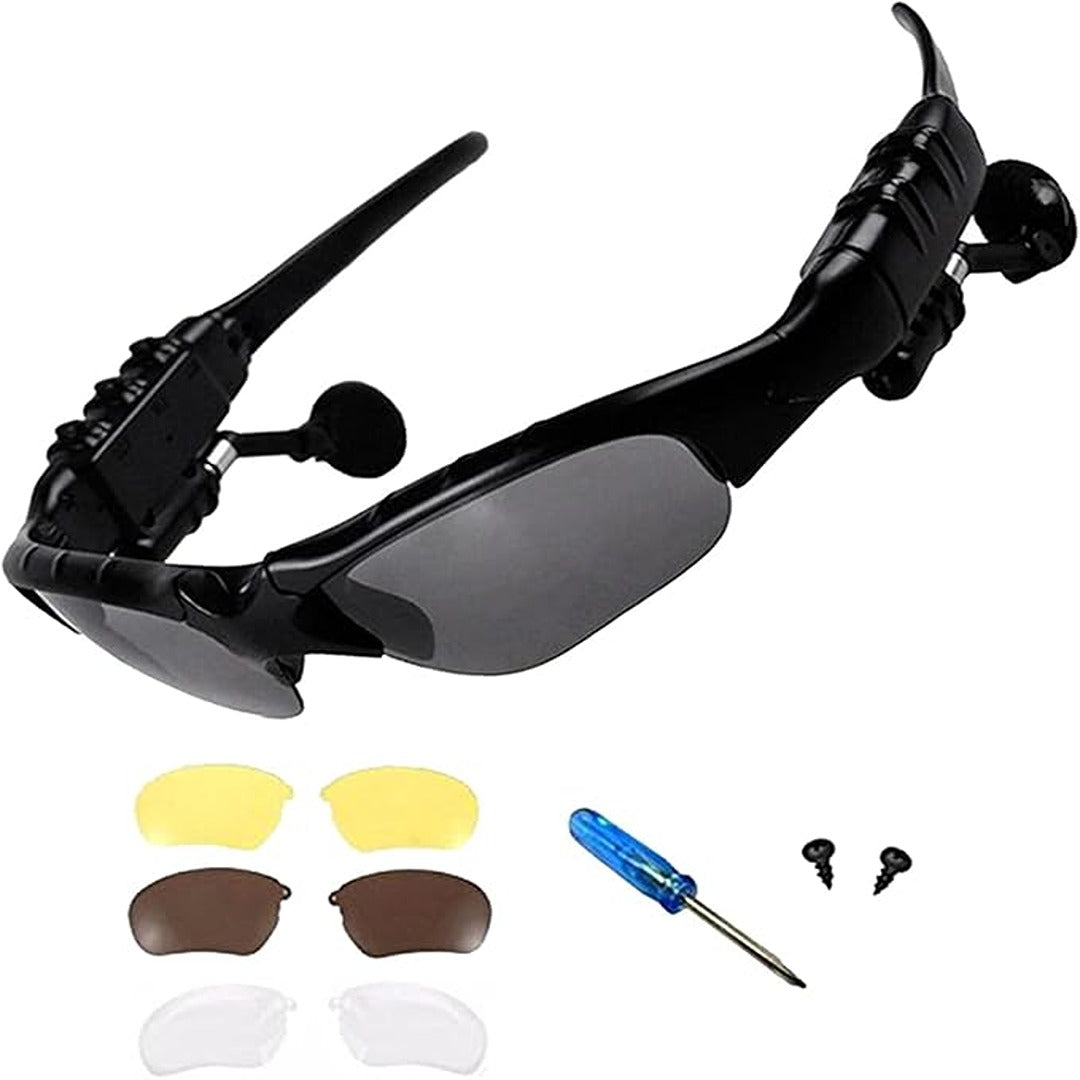 Bluetooth Smart Sunglasses – Wireless Audio Glasses with Mic & UV Protection