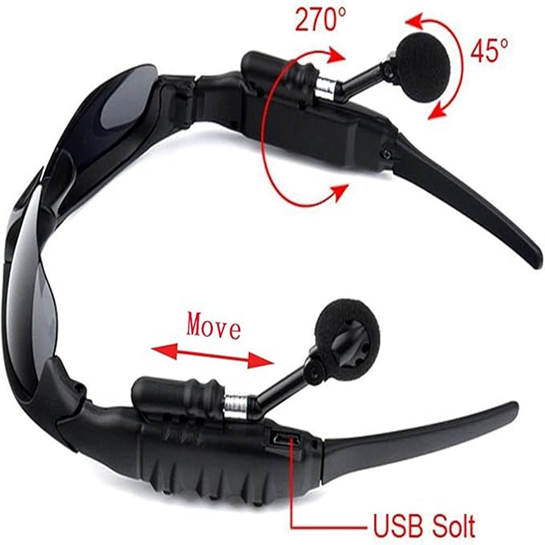 Bluetooth Smart Sunglasses – Wireless Audio Glasses with Mic & UV Protection