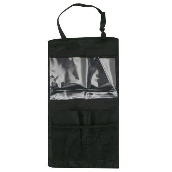 Car Seat Back Storage Organizer - Multi Pocket Car Backseat Organizer Bag with Bottle Holder & Tablet Slot