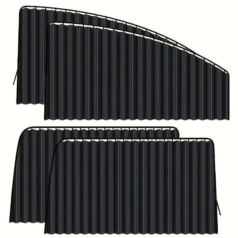 4 pcs Portable car side window shades-UV protective sun shades for car windows