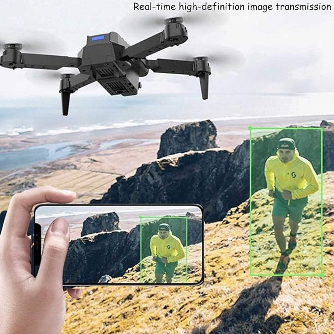 E99 Drone with Camera 720p – Foldable RC Drone with WiFi, Altitude Hold & One Key Takeoff for Beginners