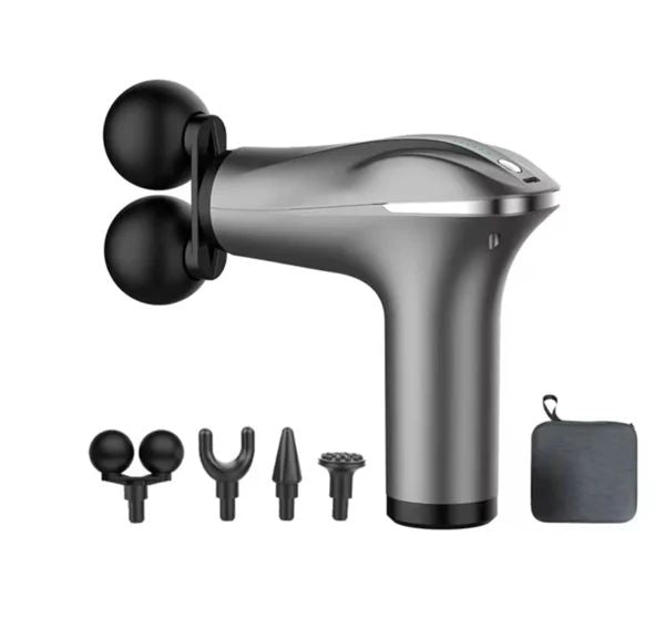 Electric Double Head Muscle Massager – Handheld Deep Tissue Body Massager with USB Rechargeable Battery for Full Body Relaxation