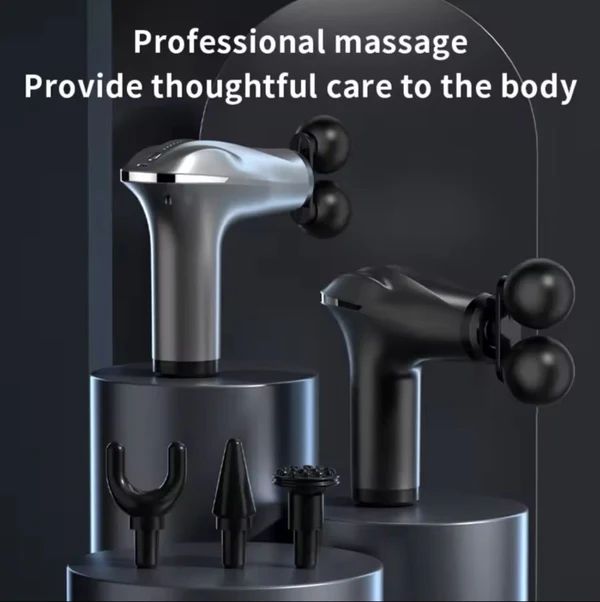 Electric Double Head Muscle Massager – Handheld Deep Tissue Body Massager with USB Rechargeable Battery for Full Body Relaxation