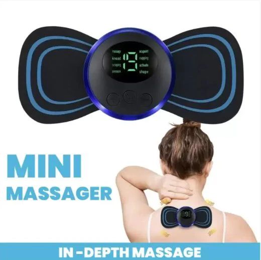 Portable Muscle Relaxation Device - Electric Mini Neck Massager - Adjustable Modes