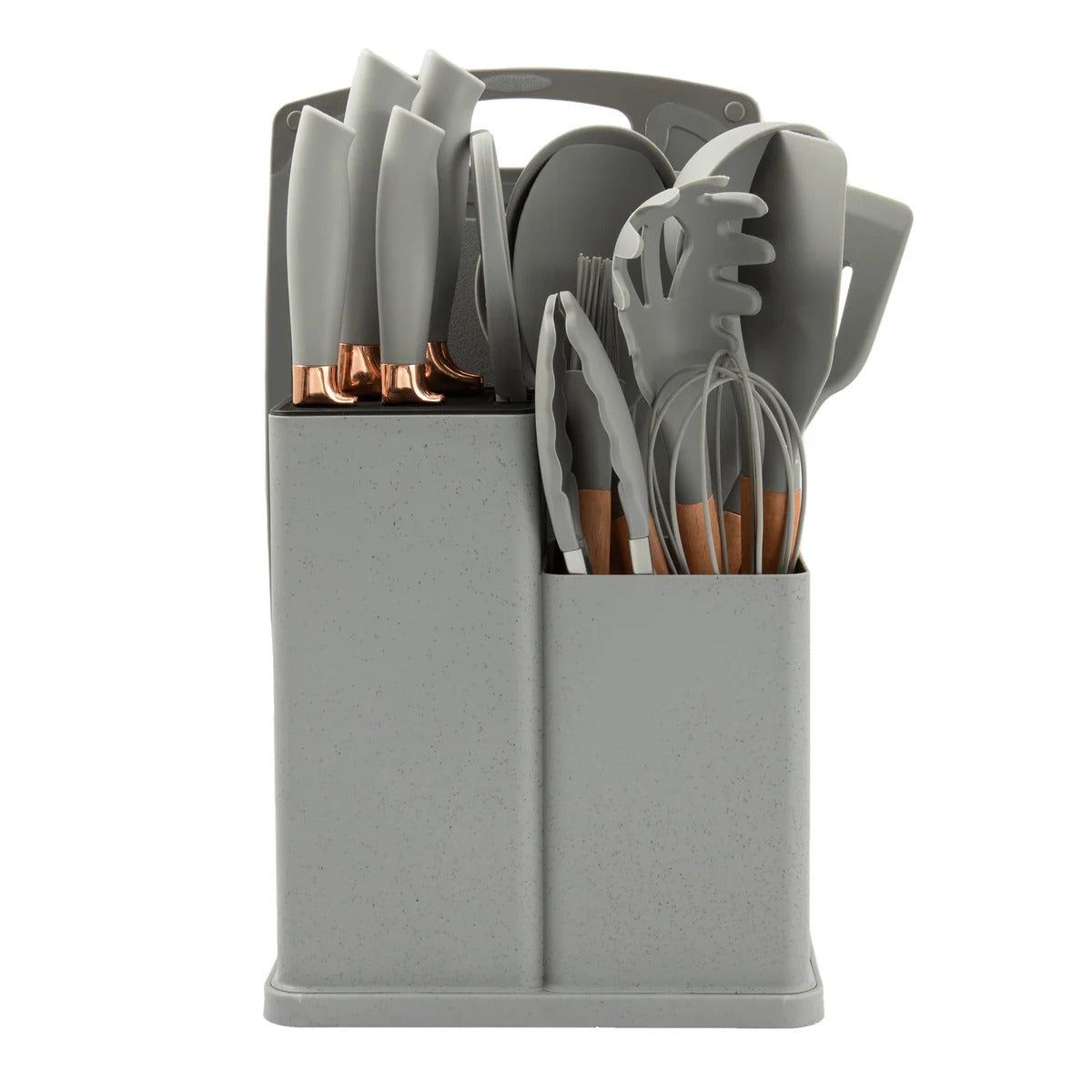 19PCS Kitchen Set – A complete utensil and knives toolkit with Storage Stand