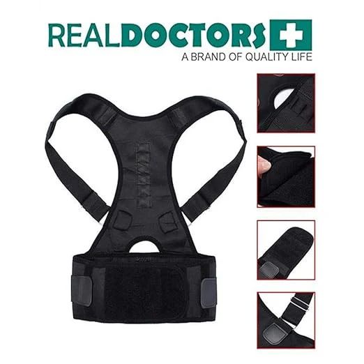 Shoulder Back Support Belt – Adjustable Posture Corrector Brace for Upper Back & Spine Support for Men & Women