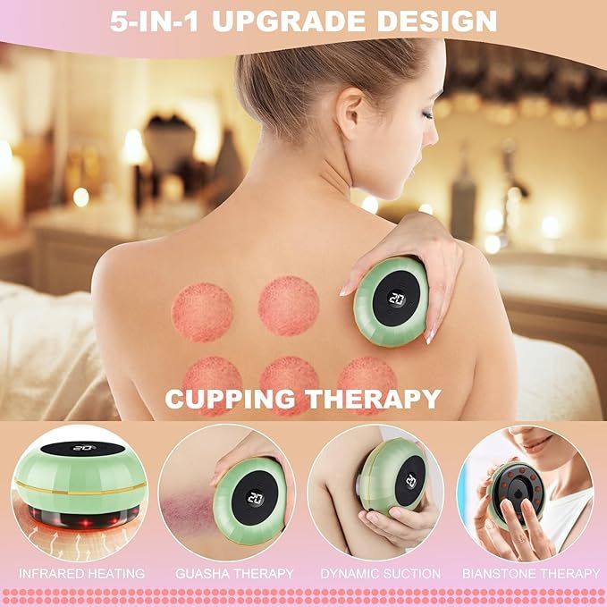 Smart Cupping Massager – Electric Suction Massage Device with Heat & Adjustable Modes