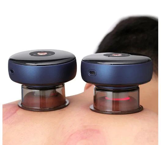 Rechargeable Electric Vacuum Cupping Massager with Heat & Red light