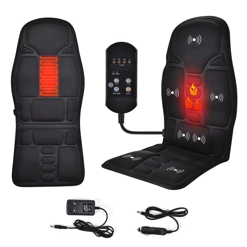 Massage Seat Topper with Heat – Full Body Seat Cushion for Home, Office & Car